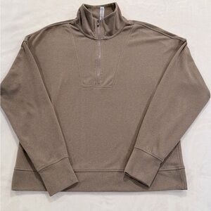 RBX Quarter Zip Pullover – Women’s Large – Brown / Taupe